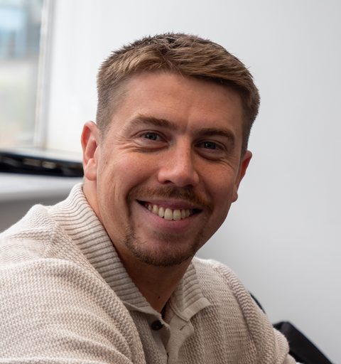 Louis of Aspire Estates, smiling to camera